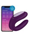 Stimulateur connecté pour couple Satisfyer Double Joy - Violet