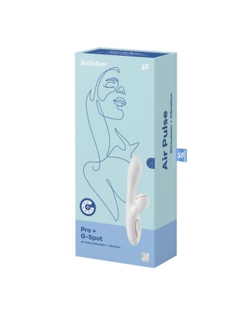 Stimulateur vibromasseur Satisfyer Pro G-Spot Rabbit - Blanc et Or rose