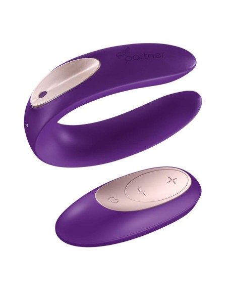 Stimulateur pour couple Satisfyer Double Plus Remote - Violet