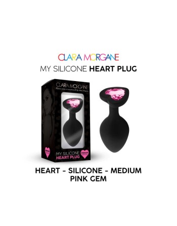 My Silicone Heart Plug - Gem rose