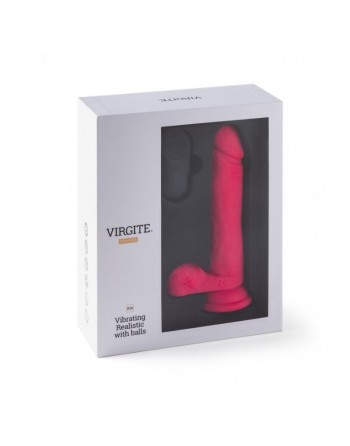 VIBROMASSEUR RÉALISTE R16 FLESH 16 CM AVEC TÉLÉCOMMANDE Rose