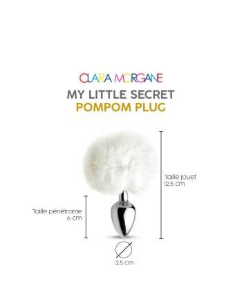 My little secret pompom plug - blanc