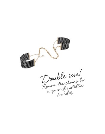 Désir Métallique - Menottes Bracelets - Noir