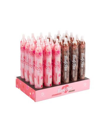 Présentoir stylos comestibles Fraise et Chocolat