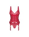 Cupide Desir corset et string - Rouge