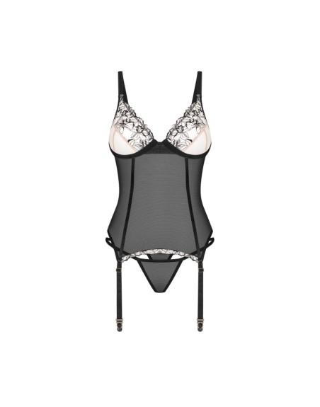 Vila blanes corset et string - Noirs