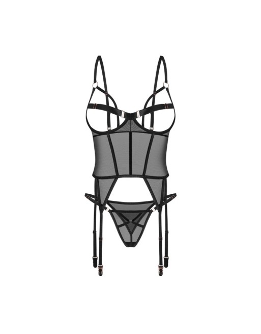 Euridia corset et string - Noirs