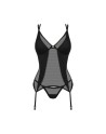 Nesari corset et string - Noir