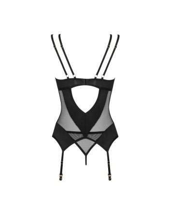 Nesari corset et string - Noir