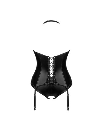 Viranes corset et string - Noir