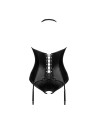 Viranes corset et string - Noir