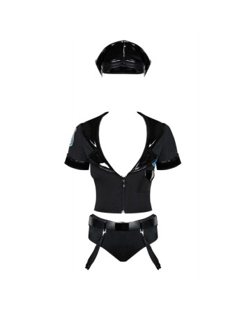 Police set Costume 6 pièces - Noir