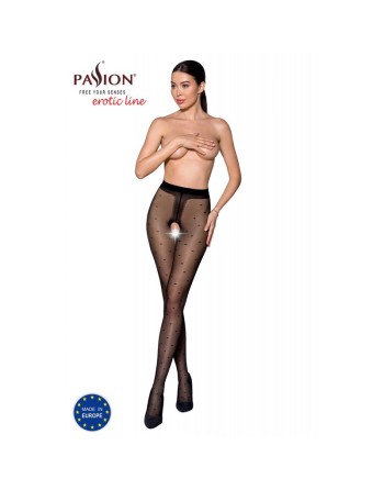 TIOPEN 018 Collants ouverts 20 den - Noir