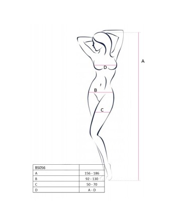 BS056R Bodystocking - Rouge