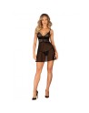 Chemeris babydoll et String - Noire