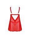 Elianes babydoll et string - Rouge