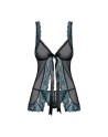 Amanta Babydoll - Noir et Turquoise