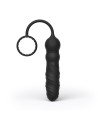 Plug anal et cockring Deep Seeker - Noir