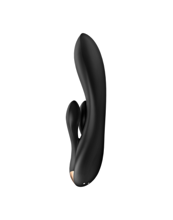 Vibromasseur rabbit Satisfyer Double Flex Connect Noir