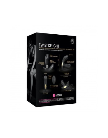 Vibromasseur Twist Delight - Noir 