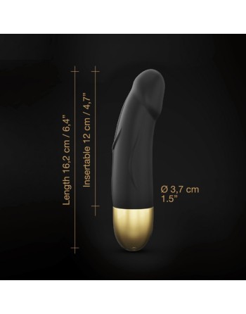 Vibromasseur Real Vibration S 16 cm 2.0 - Noir et Or