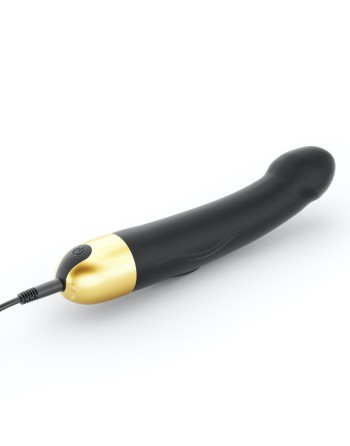 Vibromasseur Real Vibration M 22 cm 2.0 - Noir et Or