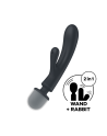 Triple lover Rabbit et Wand Satisfyer - Noir