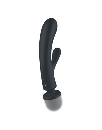 Triple lover Rabbit et Wand Satisfyer - Noir