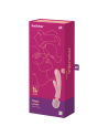 Triple lover Rabbit et Wand Satisfyer - Rose