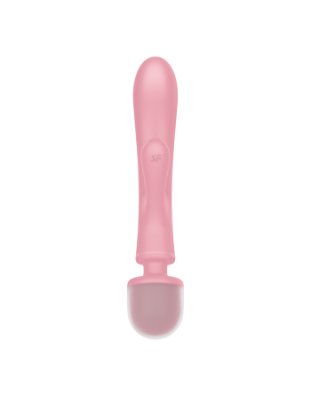 Triple lover Rabbit et Wand Satisfyer - Rose