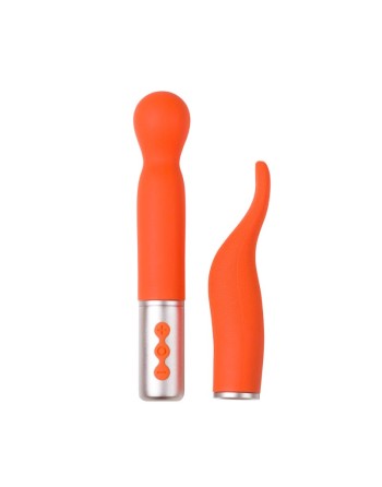 Partschinite - The naughty collection - Vibromasseur à tête interchangeable Orange